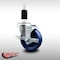 Service Caster 4'' SS Solid Poly Swivel 1-3/8'' Expanding Stem Caster with Brake SCC-SSEX20S414-SPUS-TLB-138 - alternate 4